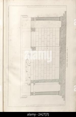 Ionische Tempel am Ilissus. Pl. V, Südseite des Tempels zu Ilissos in Athen unterzeichnet: HWE sc, PL. XI, ext. I, Eberhard, Heinrich Wilhelm (sc.), 1829, James Stuart und Revett Nicholas: Alterthümer zu Athen sterben. Erster Theil. Leipzig und Darmstadt: Verlag von Carl Wilhelm Leske, [1829 Stockfoto