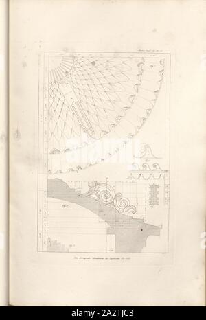 Die Choragic Denkmal der Lysic Rat. Pl. VIII, Plan Teil der Kuppel des Lysikrates Denkmal in Athen unterzeichnet: HWE sc, PL. V, Lief. IV, Eberhard, Heinrich Wilhelm (sc.), 1829, James Stuart und Revett Nicholas: Alterthümer zu Athen sterben. Erster Theil. Leipzig und Darmstadt: Verlag von Carl Wilhelm Leske, [1829 Stockfoto