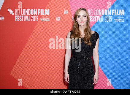 Ann Skelly an der Rose spielt Julie Weltpremiere als Teil des BFI London Film Festival am Vue Kino in London. Stockfoto