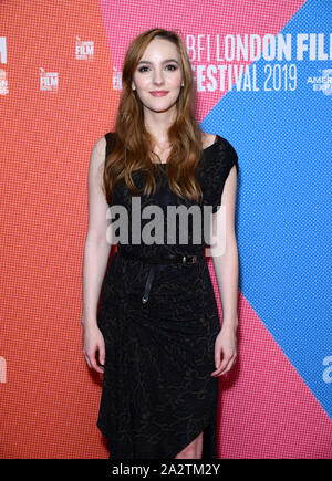 Ann Skelly an der Rose spielt Julie Weltpremiere als Teil des BFI London Film Festival am Vue Kino in London. Stockfoto