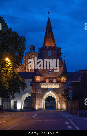 Die Stadt Tor Kreuztor in Ingolstadt, Bayern Stockfoto