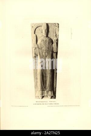 Monumentale Bildnis auf der Südseite des Kirchenschiffes der Kathedrale von Salisbury 2, Effigie in der Kathedrale von Salisbury, unterzeichnet: Gezeichnet und Geätzt durch C. A. Stothard; Publ. Von C.A. Stothard, Abb. 7, 3, gemäß S. 4, Stothard, Charles Alfred Jun (gezeichnet und geätzt); Stothard, Charles Alfred (Hrsg.), Charles Alfred Stothard, Alfred John Kempe: Das monumentale Bildnisse von Großbritannien: aus unserem Kathedralen und Kirchen ausgewählt, mit dem Ziel das Zusammenbringen, und die Erhaltung der richtigen Darstellungen der besten historischen Abbildungen vorhanden, von der normannischen Eroberung der Herrschaft von Heinrich der 8. Stockfoto