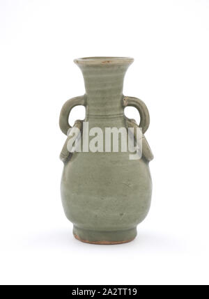 Vase, Yuan Dynastie, Yuan dynasty, 1275-1399, glasiertes Porzellan, 6-1/8 x 3-1/4 x 3-1/4 in., Asiatische Kunst Stockfoto