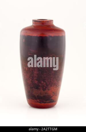 Mei-P'ing Form Vase, rotem Glas, 4-3/8H, Asiatische Kunst Stockfoto