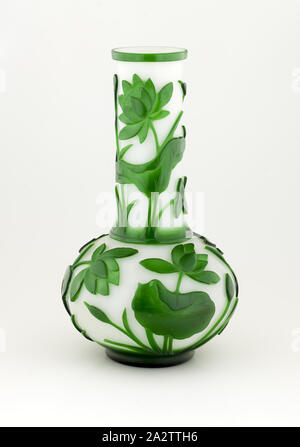 Vase, Peking Glas, 8-5/8 x 4-1/2 (Durchm.) Stockfoto