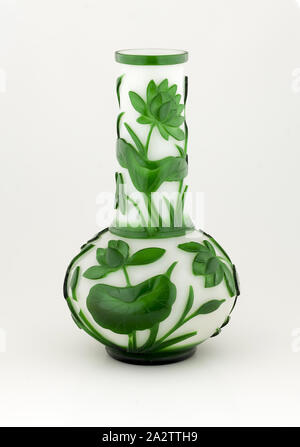 Vase, Peking Glas, 8-5/8 x 4-1/2 (Durchm.) Stockfoto