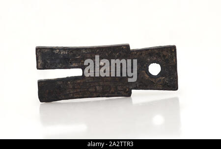 Rock Geld, bronze, 2-1/4-in, Asiatische Kunst Stockfoto