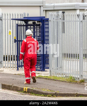 Ferguson Marine Werft am Fluss Clyde, Port Glasgow, Inverclyde, Schottland, Großbritannien Stockfoto