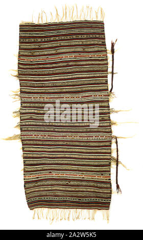 Woman's Cape (handira), Beni Ouarain Menschen, Berbervölker, 19. Jahrhundert, Wolle, 80 x 51 in. (Mit Fransen) 69 x 33 in. (Ohne Fransen), Textil und Mode Kunst Stockfoto