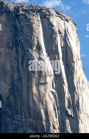 El Capitan Granitformation im Yosemite Valley in Kalifornien Stockfoto