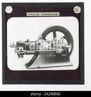 Lantern Slide-Tangyes Ltd, Gasmotor, um 1910, eine der 239 Glas Laterne Folien, Produkte von Tangyes begrenzt Ingenieure von Birmingham, England hergestellt. Die Bilder gehören verschiedene Produkte wie Motoren, Kreiselpumpen, Hydraulikpumpen, Gasproduzenten, Materialprüfung, Pressen, Werkzeugmaschinen, Hydraulikzylinder etc. Tangyes war ein Unternehmen, das von 1857 bis 1957 betrieben. Sie produziert eine Vielzahl von Engineering Stockfoto