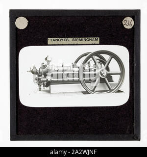 Lantern Slide-Tangyes Ltd, Gasmotor, um 1910, eine der 239 Glas Laterne Folien, Produkte von Tangyes begrenzt Ingenieure von Birmingham, England hergestellt. Die Bilder gehören verschiedene Produkte wie Motoren, Kreiselpumpen, Hydraulikpumpen, Gasproduzenten, Materialprüfung, Pressen, Werkzeugmaschinen, Hydraulikzylinder etc. Tangyes war ein Unternehmen, das von 1857 bis 1957 betrieben. Sie produziert eine Vielzahl von Engineering Stockfoto