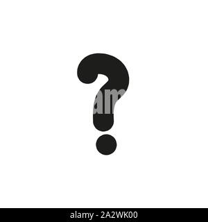 Frage Symbol auf weißem Hintergrund. Vector Illustration. Stock Vektor