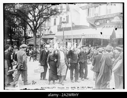 Reservisten zu Gare de l ' est, Paris Stockfoto