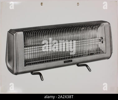 Fotografie - Hecla Elektrik Pty Ltd., Bar, Heizung, ca. 1930er Jahre, schwarz-weiß Foto von Hecla elektrische bar Heizung ca. 1930er Jahre. Dieses Foto ist von einem Album mit 255 schwarz-weiß Fotos, Elektrogeräte, Showroom zeigt, Fabrik Interieur- und Werbematerial im Zusammenhang mit Hecla Elektrik Pty Ltd. ist Teil der Hecla Sammlung von Fotografien, Dokumente, Produkte, Handbücher und Werbematerialien von der Hecla Stockfoto