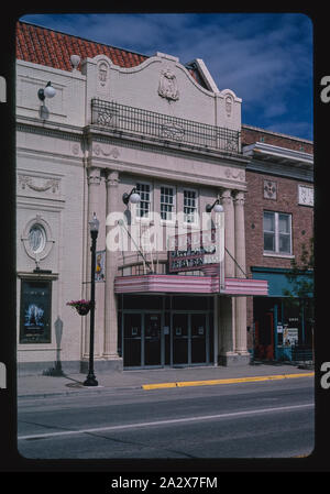 Rialto Theater, Winkel 2, Main Street, Deer Lodge, Montana Stockfoto