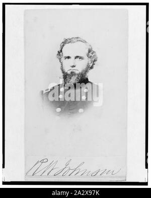 Richard W. Johnson, Union Allgemeine, Büste Portrait, Vorderseite Stockfoto