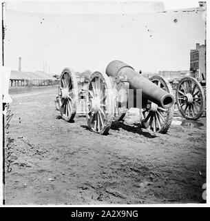 Richmond, Virginia gefangen Belagerung Waffen auf Rocketts Stockfoto