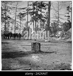 Richmond, Virginia (Nähe). Gen. David B. Birneys Hauptsitz, 2. Division, Korps, 10. Stockfoto