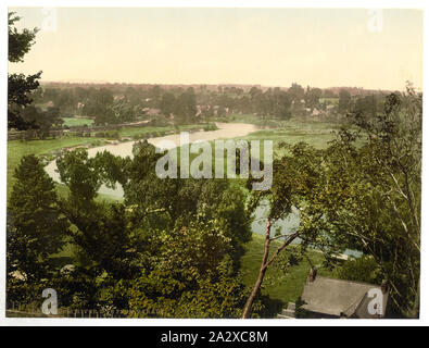 Fluss Wye von Parade, Ross-on-Wye, England; Teil: Blick auf den Britischen Inseln, in der Photochrom print Collection.; Stockfoto