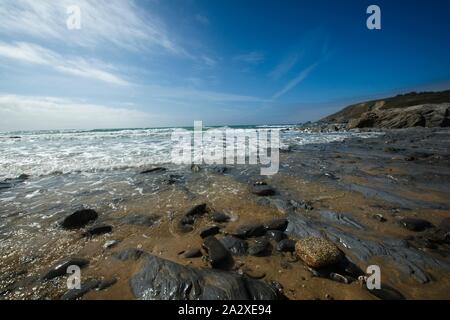 Dollar Cove, Cornwall, Großbritannien Stockfoto