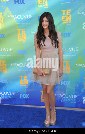 LOS ANGELES, Ca. August 07, 2011: Kylie Jenner an der 2011 Teen Choice Awards am Gibson Amphitheatre, Universal Studios, Hollywood. © 2011 Paul Smith/Featureflash Stockfoto