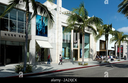 Rodeo Drive, Beverly Hills, Kalifornien Stockfoto