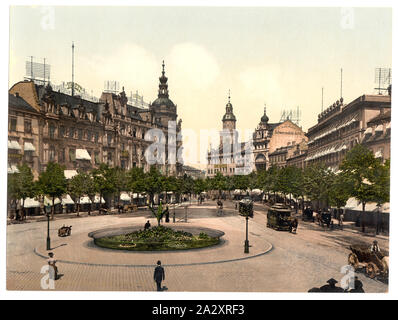 Ross Markt, Frankfurt am Main (d. h. Frankfurt/Main), Deutschland; Drucken. 9646.; Titel von den Detroit Publishing Co., Katalog J - Ausland Abschnitt. Detroit, Mich.: Detroit Photographische Gesellschaft 1905..; Teil: Ansichten von Deutschland in der Photochrom print Collection.; Stockfoto