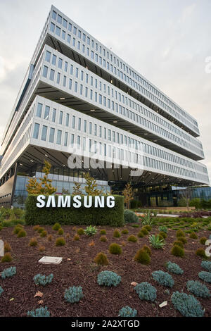 San Jose, Kalifornien - Dez 5, 2018: Samsung Semiconductor Hauptquartier. Samsung Semiconductor, Inc. (SSI) ist ein Tochterunternehmen der Samsung Electronics, Ltd. Stockfoto