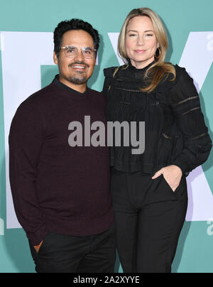 Oktober 2019, Westwood, Kalifornien, USA: 03. Oktober 2019 - Westwood, Kalifornien - Michael Pena. „Jexi“ Los Angeles Premiere im Fox Bruin Theater. Foto: Birdie Thompson/AdMedia Stockfoto