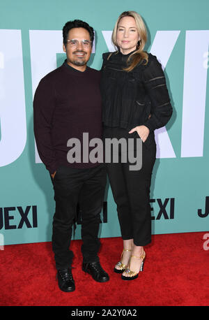 Oktober 2019, Westwood, Kalifornien, USA: 03. Oktober 2019 - Westwood, Kalifornien - Michael Pena. „Jexi“ Los Angeles Premiere im Fox Bruin Theater. Foto: Birdie Thompson/AdMedia Stockfoto