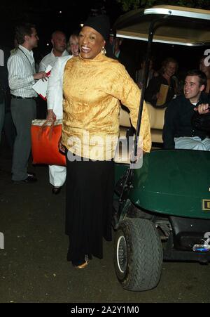 Oper legende Jessye Norman die Teilnahme an der Gala Opening Night Premiere der Produktion der öffentlichen Theater MUTTER COURAGE UND IHRE KINDER im Delacorte Theater im Central Park mit einer nach der Party im Schloss Belvedere in New York City. August 21, 2006. Quelle: Walter McBride/MediaPunch Stockfoto