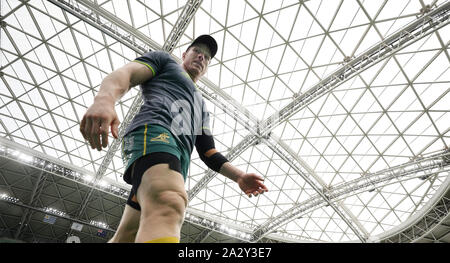 David Pocock während Australiens Kapitäne beim Stadion Oita, Japan. Stockfoto