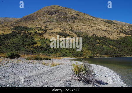 Zu den Mavora Lakes. Te Araroa Trail. Zu den Mavora Gehweg. South Island. Neuseeland Stockfoto