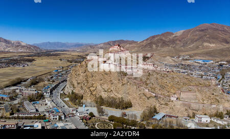 Tibet vom Himmel, Stockfoto