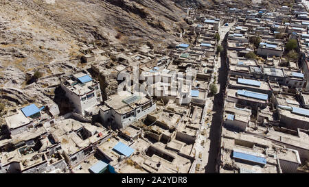 Tibet vom Himmel, Stockfoto