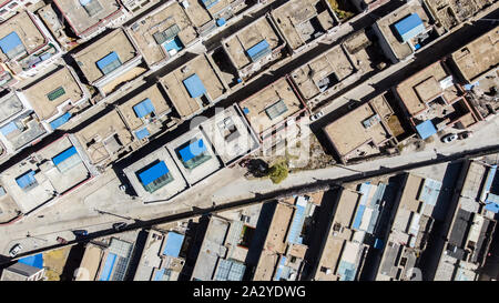 Tibet vom Himmel, Stockfoto