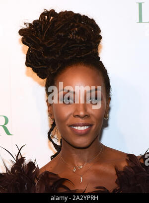 NEW YORK, NEW YORK - Oktober 03: Juni Ambrosius besucht La Mer durch Sorrenti Kampagne im Studio 525 am Oktober 03, 2019 in New York City. Foto: Jeremy Smith/imageSPACE/MediaPunch Stockfoto