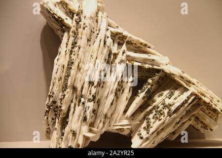 Mineralien angezeigt am National Museum of Natural History in Washington DC, USA Stockfoto