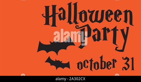 Happy Halloween banner Vektor und Illustration, isolierte Hintergrund Stock Vektor