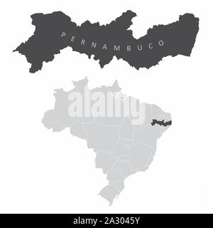 Pernambuco, Brasilien Stock Vektor