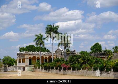 Mexiko Yucatan Hacienda Yaxcopoil Panoramaaussicht Stockfoto