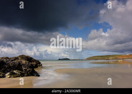Godrevy Beach im Südwesten Cornwall Stockfoto