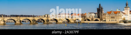 Panorama von Prag Stockfoto