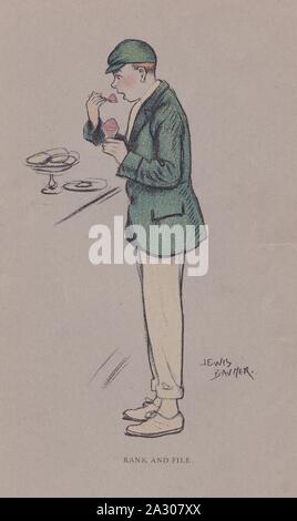 Buchen Sie Platte/Drucken aus dem Buch hellere Seite der Schule von Lewis Baumer 1900 gezeichnet. Rang und Datei. Stockfoto