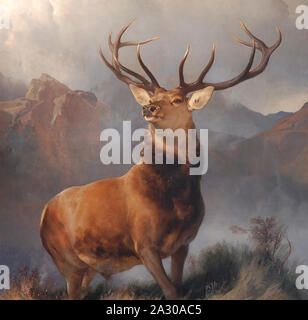 EDWIN LANDSEER (1802-1873), englischer Maler. Die berühmten Monarchen der Glen von 1851 Stockfoto