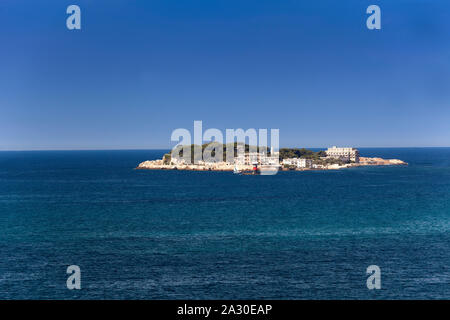 Ile de Bendor, Insel Bendor, vor Sanary-sur-Mer, Alpes-Maritimes, Cote d'Azur, Südfrankreich, Frankreich, Europa | Ile de Bendor und Bendor Insel, vor der Band Stockfoto