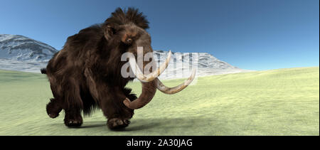 Mammut extrem detaillierte und realistische 3D-Bild mit hoher Auflösung Stockfoto