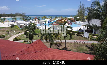 Der Wasserpark im Grand Bahia Principe Resort, Jamaika Stockfoto