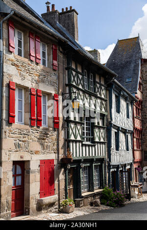 Mittelalterlichen Gebäude in Tréguier, Côtes-d'Armor, Bretagne, Frankreich Stockfoto